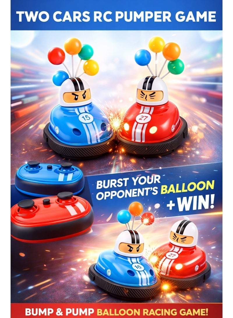 Al LIFE High-Speed RC Bumper Cars Set with Dual Remote Control, Crash & Eject Action, 2-Player Competitive Toy for Kids & Adults – Best Seller,  Perfect Gift for Family Fun - Image 3